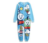 THOMAS & FRIENDS Tutina con Cerniera Azzurra per Ragazzi | Pigiama a Maniche Lunghe con Thomas The Tank Engine e Percy | Merchandising