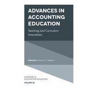 Thomas G. Calderon Advances in Accounting Education (Copertina rigida)