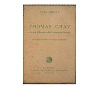 Thomas Gray : e la sua influenza sulla letteratura italiana