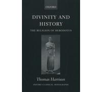 Thomas Harrison Divinity and History (Tascabile) Oxford Classical Monographs
