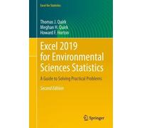 Thomas J. Quirk Meghan H. Quirk H Excel 2019 for Environmental Scie (Tascabile)