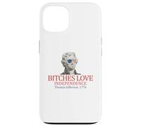 Thomas Jefferson 1776 Le femmine amano l'indipendenza Custodia per iPhone 13