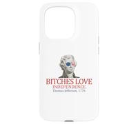 Thomas Jefferson 1776 Le femmine amano l'indipendenza Custodia per iPhone 15 Pro