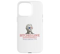 Thomas Jefferson 1776 Le femmine amano l'indipendenza Custodia per iPhone 15 Pro Max