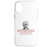 Thomas Jefferson 1776 Le femmine amano l'indipendenza Custodia per iPhone 16 Plus