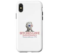 Thomas Jefferson 1776 Le femmine amano l'indipendenza Custodia per iPhone X/XS