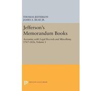 Thomas Jefferson Jefferson's Memorandum Books, Volume 1 (Copertina rigida)