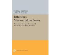 Thomas Jefferson Jefferson's Memorandum Books, Volume 1 (Tascabile)