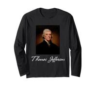 Thomas Jefferson Terzo Presidente degli Stati Uniti 4 luglio Maglia a Manica