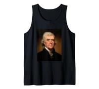 Thomas Jefferson USA Presidente Ritratto Padre Fondatore Canotta