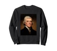 Thomas Jefferson USA Presidente Ritratto Padre Fondatore Felpa