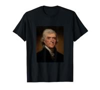 Thomas Jefferson USA Presidente Ritratto Padre Fondatore Maglietta