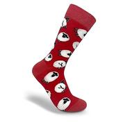 Thomas Joseph Pecora Socks Bright Funky Fantasia Coppia di calzini, Rosso, Small/Medium