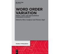 Thomas Jügel Word Order Variation (Copertina rigida) Studia Typologica [STTYP]