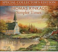 Thomas Kinkade Collector's Scripture Edition 2026 Deluxe Wall Calendar + Print