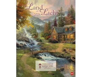 Thomas Kinkade: Land im Licht Kalender 2026: Kunstvoller Wandkalender mit idyllischen Gemälden und Bildzitaten. Einzigartiger Kunst-Kalender. 34 x 44 cm. Hochformat.