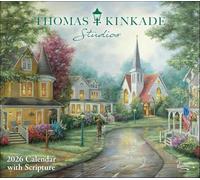 Thomas Kinkade Studios Calendario da parete 2026 Deluxe con Scritture