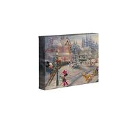 Thomas Kinkade Studios Mickey's Victorian Christmas - Lienzo envuelto en galer a (20 x 25 cm)