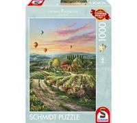 Schmidt Spiele 57366 Thomas Kinkade, Peaceful Valley Vineyard, Puzzle da 1000 Pezzi