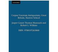 Thomas Mannack Harrow School (Copertina rigida) Corpus Vasorum Antiquorum