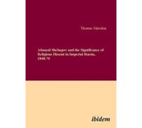 Thomas Marsden Afanasii Shchapov and the Significance of Religious D (Tascabile)