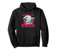 Thomas Massie Election 2028 President USA Flag Bald Eagle Felpa con Cappuccio