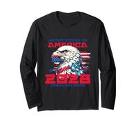 Thomas Massie Election 2028 President USA Flag Bald Eagle Maglia a Manica