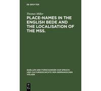 Thomas Miller Place-names in the English Bede and the localis (Copertina rigida)