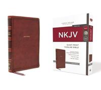 Thomas Nelson NKJV Holy Bible, Giant Print Thinline Bible (Rilegato in ecopelle)