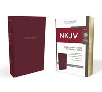 Thomas Nelson NKJV Holy Bible, Super Giant Print Reference Bible, Bu (Tascabile)