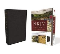 Thomas Nelson NKJV Study Bible, Leathersoft, Black, Full- (Rilegato in ecopelle)
