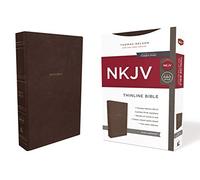 Thomas Nelson NKJV, Thinline Bible, Leathersoft, Brown, T (Rilegato in ecopelle)