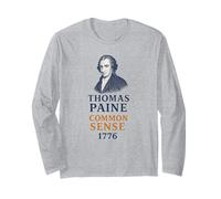 Thomas Paine Common Sense 1776 Storia Ritratto Maglia a Manica