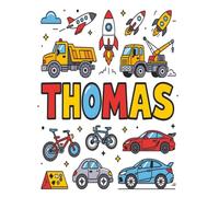 Thomas Personalized Sketch Book: Glossy Cover with 100+ Pages for drawing, coloring and using imagination. First few sheets have idea starters. ... go, and better than screens and electronics.