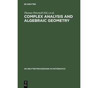 Thomas Peternell Complex Analysis and Algebraic Geometry (Copertina rigida)