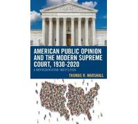 Thomas R. Marsh American Public Opinion and the Modern Suprem (Copertina rigida)