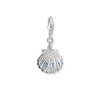 Thomas Sabo 1892 945 7 Ciondolo a forma di conchiglia in argento Sterling, 13,6 mm, 25,9 mm, 25,9mm, Argento sterling, Zirconia cubica, Ciondolo color argento a forma di conchiglia