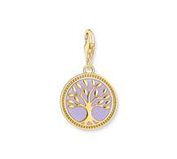 THOMAS SABO 2 ciondoli a forma di albero della vita placcato in argento Sterling 925, placcato oro giallo 750, smalto freddo 2035-427-13