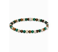 Thomas Sabo A2183-468-7-L19 Unisex Bead Bacciale in toni della terra e del verde