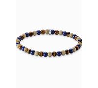 Thomas Sabo A2183-531-7-L19 Unisex Bead Bacciale nei toni del marrone e del blu