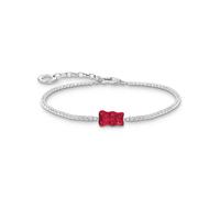 Thomas Sabo A2187-052-10-L19V Bracciale tennis in argento con orso in oro Ros...