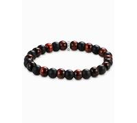 Thomas Sabo A2196-806-7-L19 Bacciale unisex Ossidiana e rotes Occhio di tigre