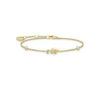 THOMAS SABO, ,Accessories ,Donna ,Giallo ,ONE SIZE Bracciale Donna 925 Argento Sterling Cavalluccio Marino Oro A2061-414-14-L19V