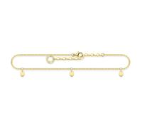 THOMAS SABO, ,Accessories ,Donna ,Giallo ,ONE SIZE Cavigliera Piastra oro Ak0025-001-21-L27V