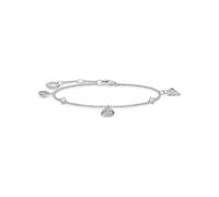 THOMAS SABO, ,Accessories ,Donna ,Grigio ,ONE SIZE Bracciale da Donna Conchiglie e Pietre Bianche Color Argento A2060-051-14-L19V