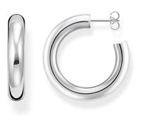 THOMAS SABO, ,Accessories ,Donna ,Grigio ,ONE SIZE Chunky Creole Hoop Earrings