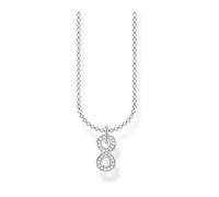 THOMAS SABO - Collana da donna con ciondolo Infinity-of-Love in argento sterling 925 zirconi KE2067-051-14-L45v - - Accessories - Donna - Grigio - ONE SIZE