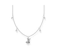 THOMAS SABO, ,Accessories ,Donna ,Grigio ,ONE SIZE Collana Volpe Polare con pietre bianche argento