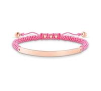 THOMAS SABO, ,Accessories ,Donna ,Multicolore ,ONE SIZE Bracciale Rosa/Oro Rosa, Argento 925, Nylon