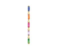 THOMAS SABO, ,Accessories ,Donna ,Multicolore ,ONE SIZE Orecchino Singolo Pietre Colorate 925 Argento Sterling Placcato Oro Cubic Zirconia Multicolore H2184-488-7